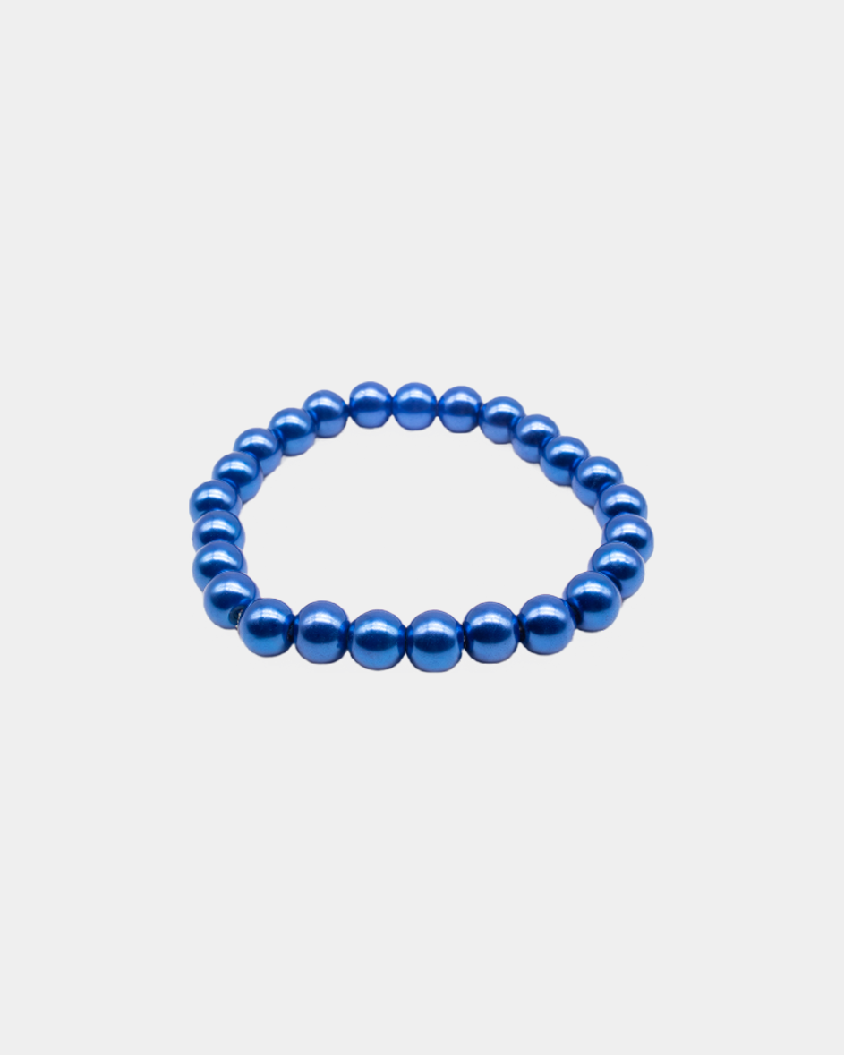 Beaded bracelet caviar blue