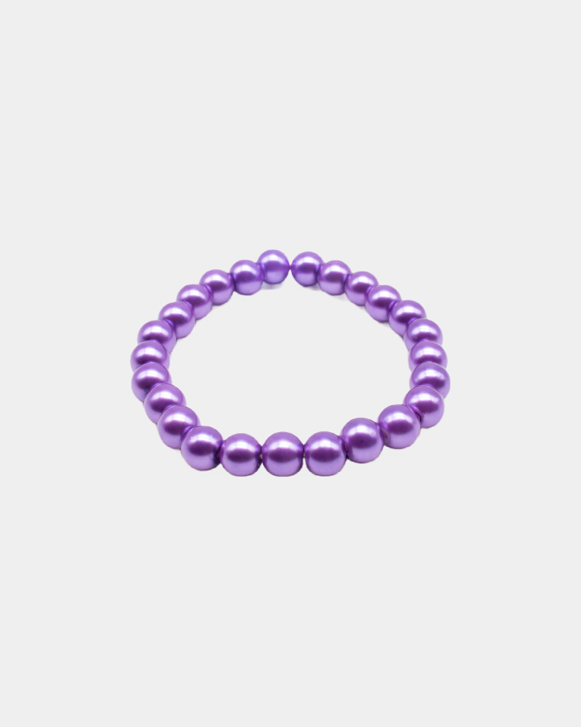 Beaded Bracelet Caviar Purple 